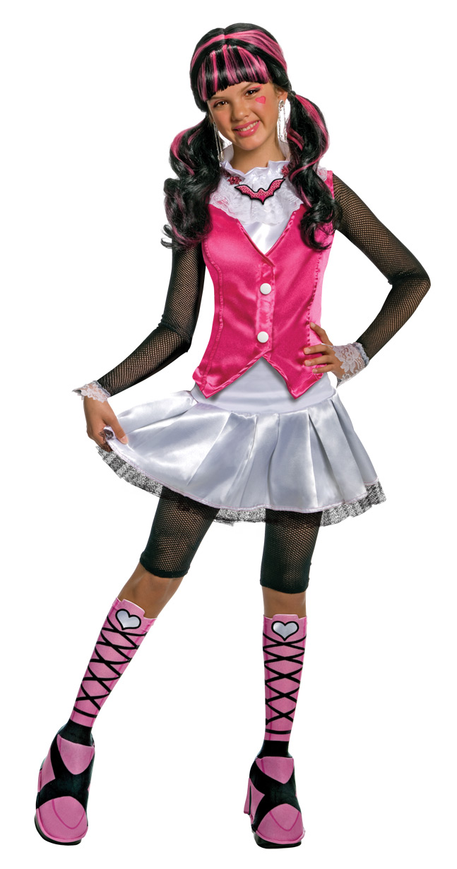 Monster High Draculaura Deluxe Child Costume Size S (4-6) - Click Image to Close