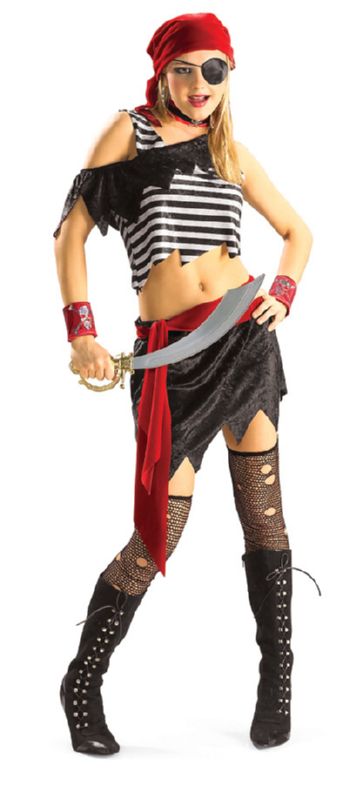 Teen Pirate Girl Costume - Click Image to Close