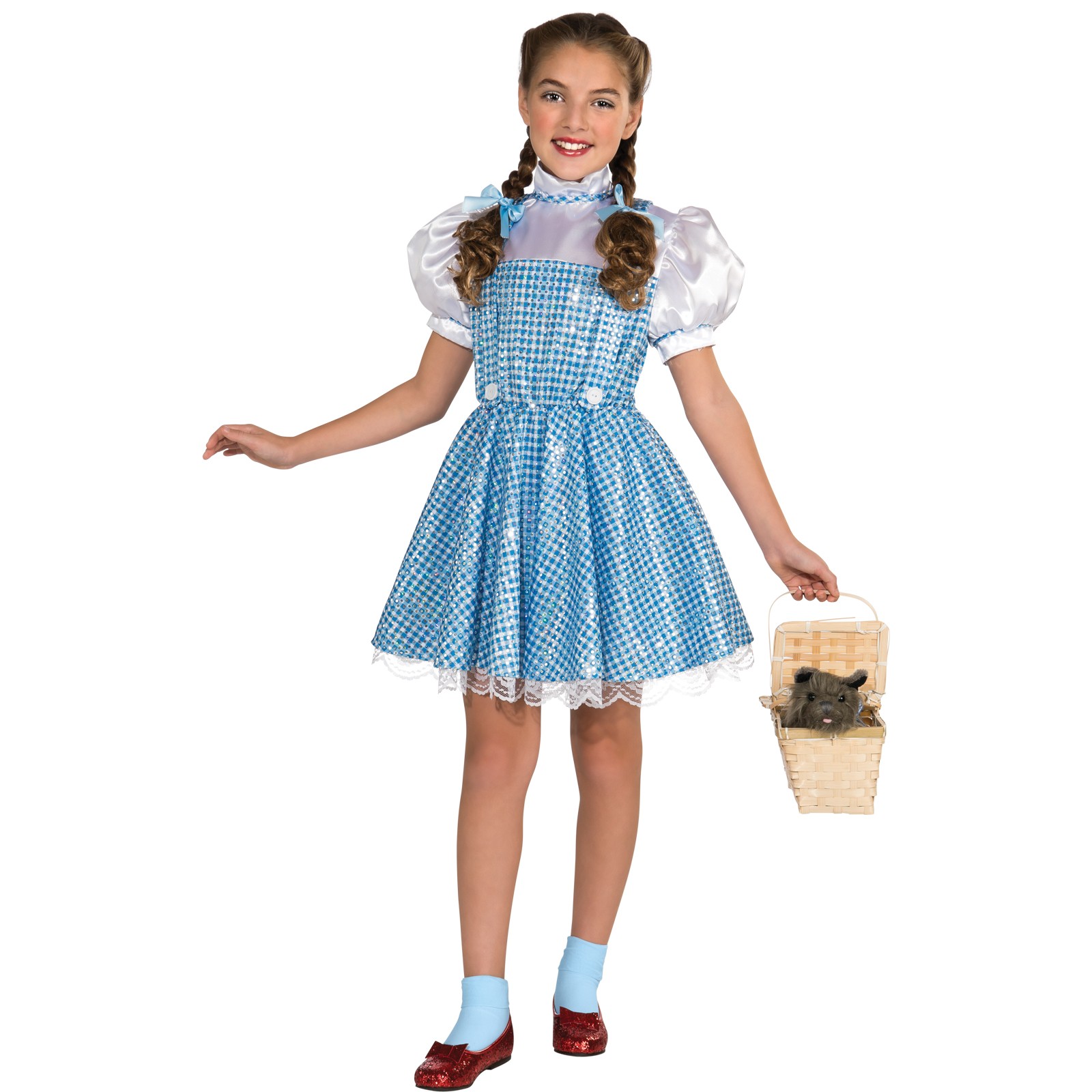 Dorothy Wizard of Oz Child's Deluxe Sequin Costume - Click Image to Close