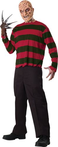 Nightmare On Elm Street Freddy™ Mask and Shirt STD XL - Click Image to Close