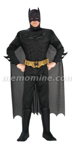 Dark Knight Batman Adult Deluxe Costume M, L, XL - Click Image to Close