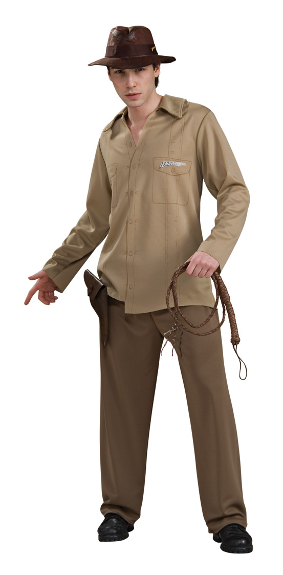 Indiana Jones Adult Costume STD, XL - Click Image to Close