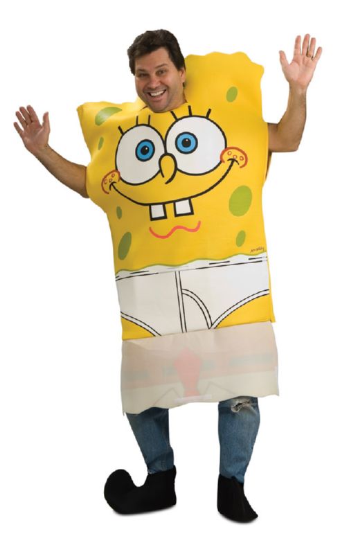 Spongebob Adult Costume w/Drop Down Front STD