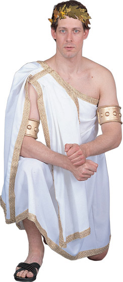 Roman Men's Short Toga M, L, XL - Click Image to Close