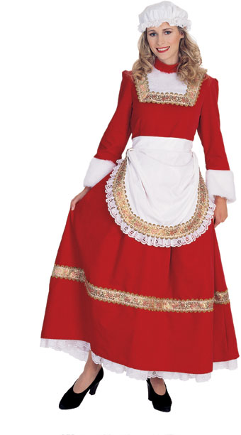 Mrs. Santa Classic Old Time Costume - Click Image to Close