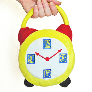 Alice's Crazy Hour Alarm Clock Purse YELLOW **In Stock**