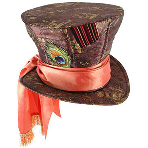 Alice in Wonderland Mad Hatter Top HAT *In Stock* - Click Image to Close