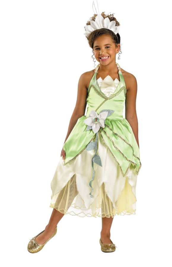PRINCESS TIANA Deluxe Child Princess Costume - Click Image to Close