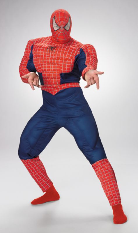 Spider-Man Adult Deluxe Costume - Click Image to Close